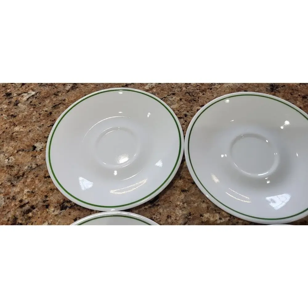 Corelle Green Rim Saucer (Set Of 4)